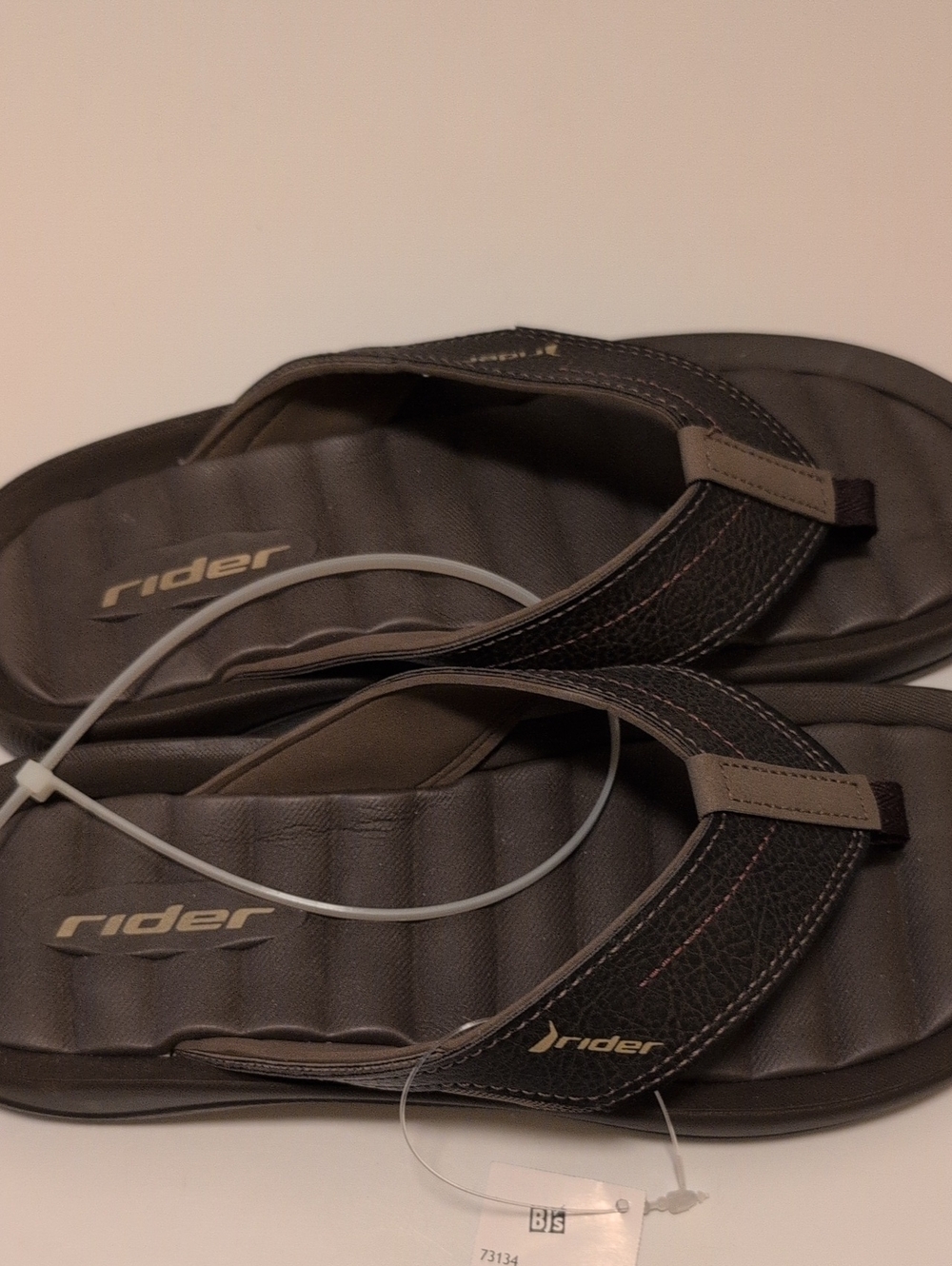 Riders by Lee Men's Brown Flip-Flop Sandals